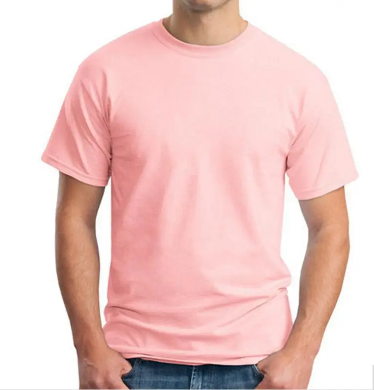 

2018 New Summer Men Modal Solid T Shirt Blank pure color Casual Tees Plain 100%cotton O-neck Short Sleeve Slim T-shirt