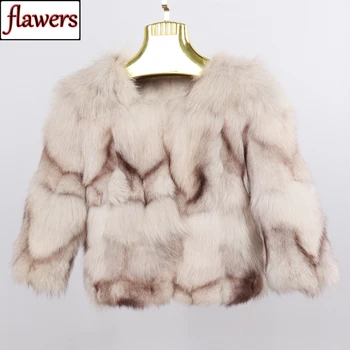 

Women Winter 100% Natural Real Fox Fur Coat Quality Warm Genuine Fox Fur Jacket Lady Fashion Warm Short Real Fox Fur Outerwear