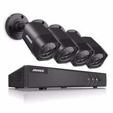 ANNKE 5 в 1 4CH 1080N TVI H.264 + 720P HDMI AHD CCTV DVR 4PCS 1.0 MP ИК на открытом воздухе видеонаблюдения безопасности
