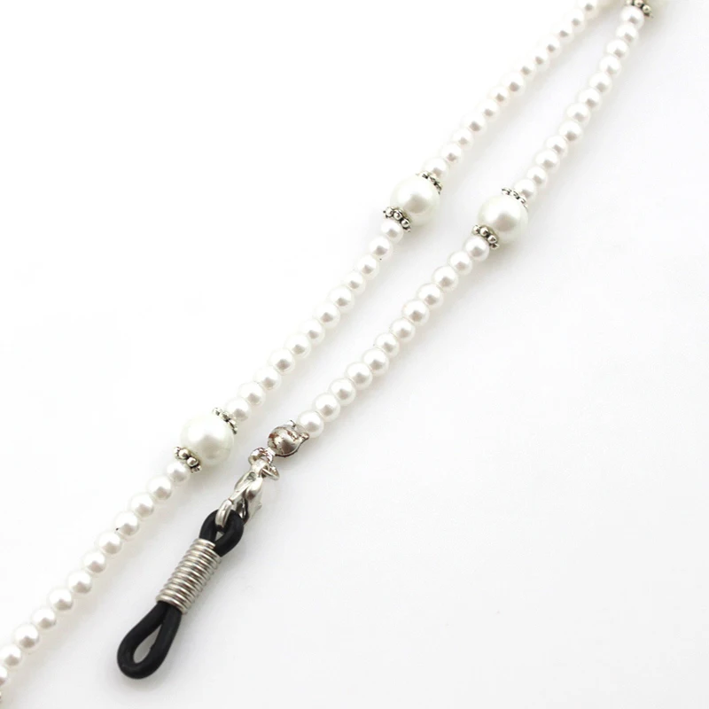 Акриловые жемчужные серебряные цветочные бусины цепи очки цепочки ожерелье шнур для очков для чтения Держатель шейный ремешок веревка для очков