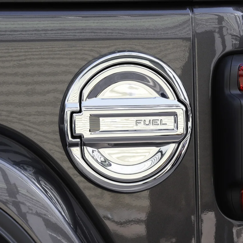 JXKaFa Fit For Jeep Wrangler JL 2018 Car Oil Fuel Tank Cover Cap Trim Sticker Styling Chrome ABS Exterior Auto Parts JXKaFa Fit For Jeep Wrangler JL 2018 Car Oil Fuel Tank Cover Cap Trim Sticker Styling Chrome ABS Exterior Auto Parts