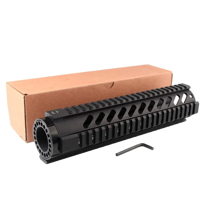 10 inch AR .2235.56 Free Float Quad Handguard Rail Tube AR-15 M16 M4 Handguard RAS 1-18-10in-5