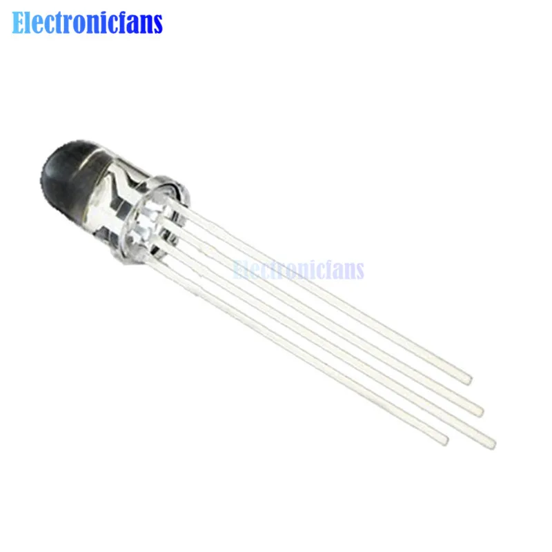 

50Pcs 5mm 4pin RGB Tri-Color Common Cathode LED Red Green Blue