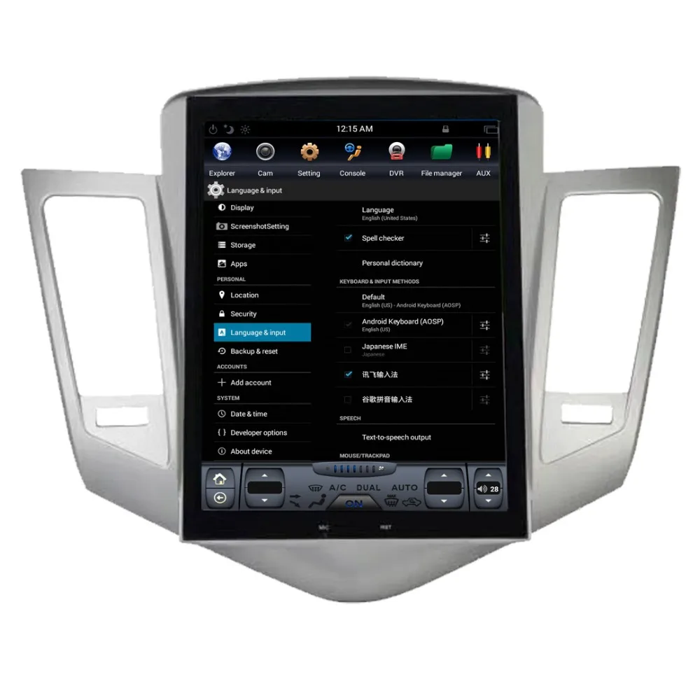 Автомобильный GPS навигатор Aotsr Android 7 1 в стиле Тесла для CHEVROLET CRUZE 2009 2013