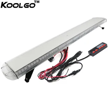 

KOOLGO 59" 112 LED Strobe Light Bar Car Flash Signal Emergency Warning Lights Fireman Police Beacon Lightbar Red Blue Amber 1.5M