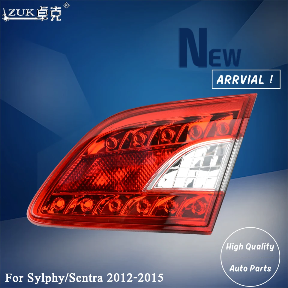 

ZUK Car Inner Rear Bumper Tail Light Tail Lamp Trunk Lid Light Tailight Taillamp For Nissan Sylphy Sentra 2012 2013 2014 2015