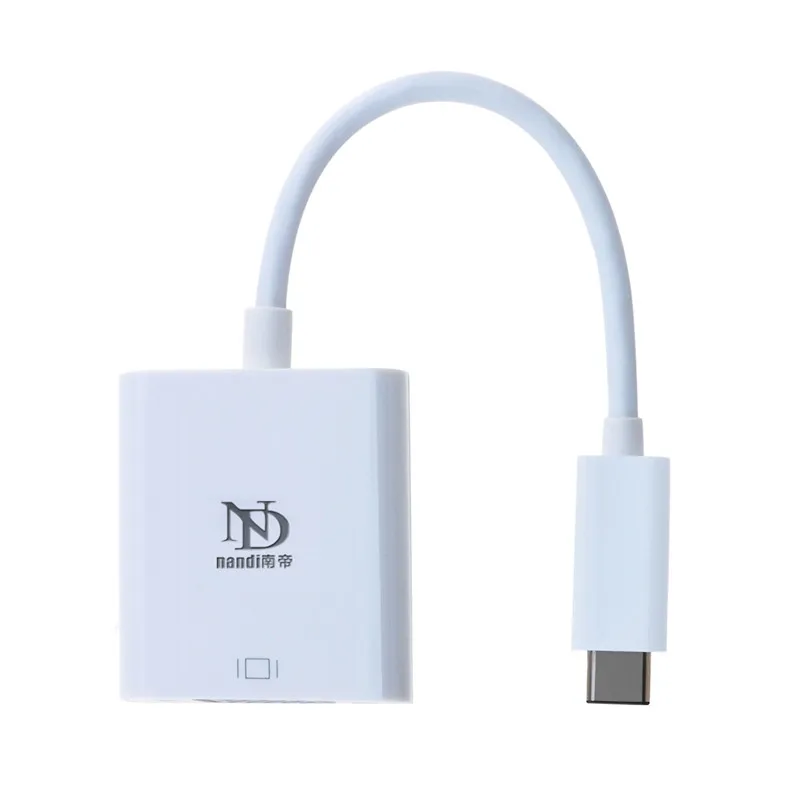 Thunderbolt адаптер VGA USB c 3.1 VGA HDTV кабель для ПК Тетрадь Мониторы мультимедийный проектор