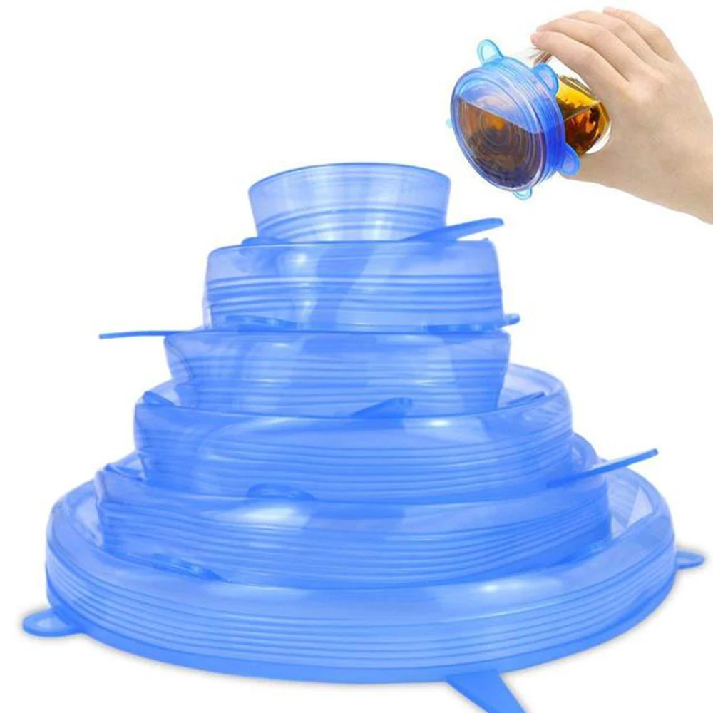 Silicone Storage Vacuum Cover Stretch Lid Bowl Cover Sealed Fresh Lids3