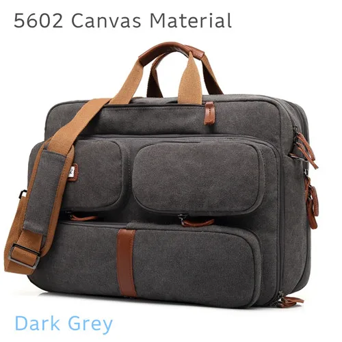 Coolbell брендовый Рюкзак-мессенджер для ноутбука 15,", 17", 17,", 17,3" Сумка для ноутбука, рюкзак, Прямая 5601 - Цвет: 5602 Canvas Grey