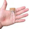 20ml 50ml 65ml 90ml Glass Bottles for Weding Holiday Decoration Christmas Gift Empty Jars Crafts Bottles 24pcs 2