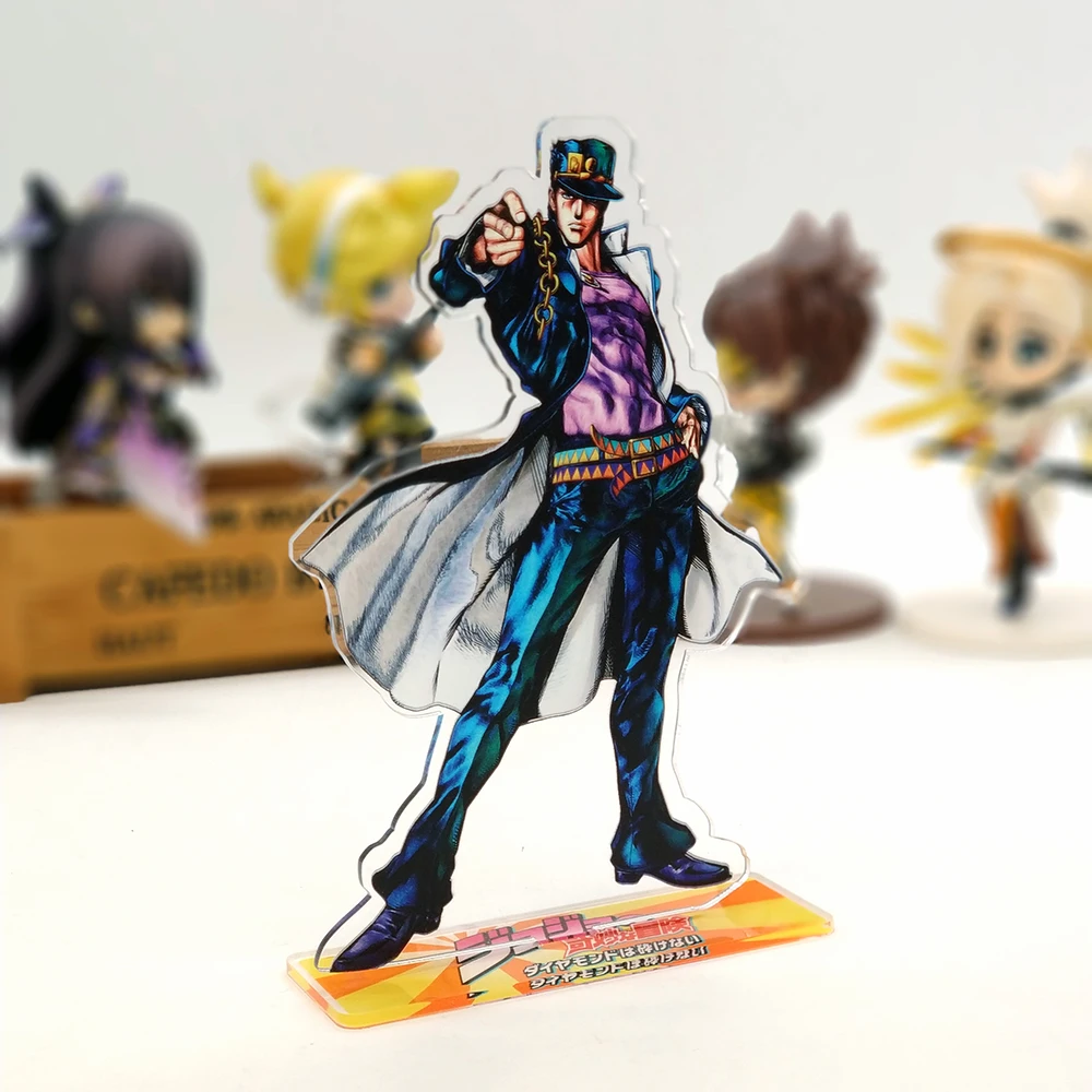 

Love Thank You Anime JOJO JOJO's Kujo Jotaro Bizarre Adventure acrylic stand figure model double-side plate holder cake topper