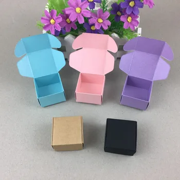 

30pcs/lot Natural Kraft Paper Box Craft Gift Box Wedding Candy Box Carton Cajas Packaging for Soap Jewelry Box