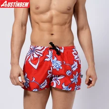 Новинка, красное платьес большимпринтом пляжные шорты, мужские плавки Sunga для катания на серфинге с доской, Для мужчин одежда для купания, купальный Мужские Шорты для купания Для мужчин maillot de bain Для мужчин купальник 335