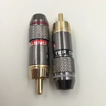 50 шт. Медь RCA Plug Позолоченные аудио видео адаптер Инструменты для наращивания волос пайки