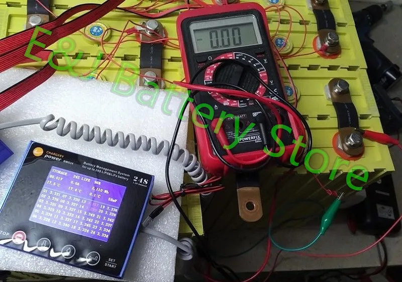 600A пиковая зарядка BMS24T BMS24 для 2 S-24 S Winston CALB батарейный блок Li-Ion LiPo LiFePo4 LTO с 1.2A баланс SOC монитор