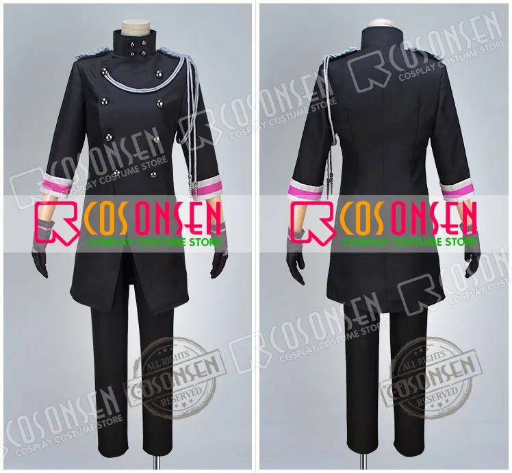 Uta no Prince sama Сияющая Звезда CD2 Ai Mikaze Ranmaru Kurosaki Reiji Kotobuki Camus черная униформа костюм для