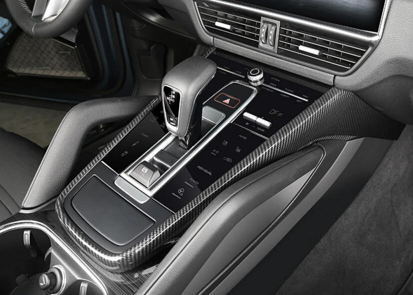 Para Porsche Cayenne 2018 2019 cromo ABS Del Cambio leva del Cambio Pannello Telaio ajuste Copertura 3 pz Para Porsche Cayenne 2018 2019 cromo ABS Del Cambio leva del Cambio Pannello Telaio ajuste Copertura 3 pz