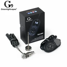 Ewest версия G9 Tick Enail Henail комплект с кварцевым/титановым гвоздем портативный E Nail Dab комплект для 14 мм 18 мм масляной установки стекло Bong 0C