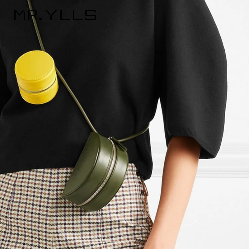 

Cute Contrast Color Comeposite Bags Women Mini Semi-circular Saddle Bag Lady Multifunctional Waist Bag Female Shoulder Bags