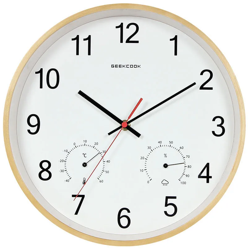 

New Wall Clock Wooden 3D Circular Wall Clock Modern Design For Home Decoration Silent Movement Large Wall Watch For Living Room