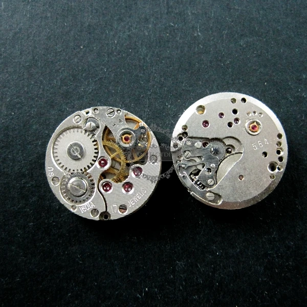 

16.5mm real vintage used steam punk round watch gear movement antiqued silver cabochon DIY supplies 1830057