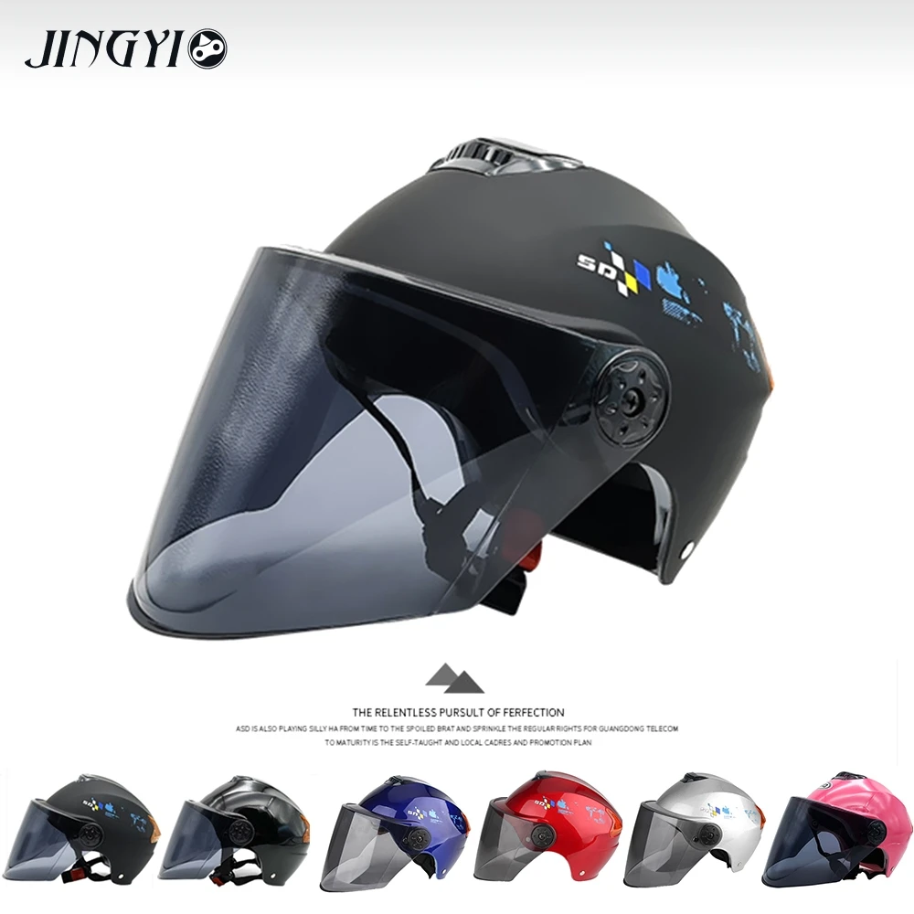 

Motorcycle Helmet Vintage Moto Motorcross Helm Bike Visor Scooter Bull Shield motorcycle helmet motocross casque araie