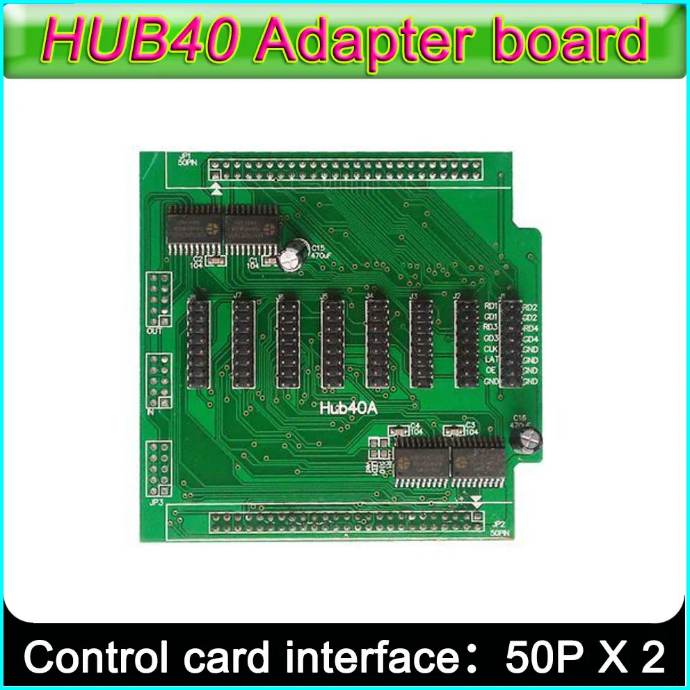 

P3 P4 P5 P6 P7.62 P8 P10 Full color LED display screen controller,Receiving card HUB40 board