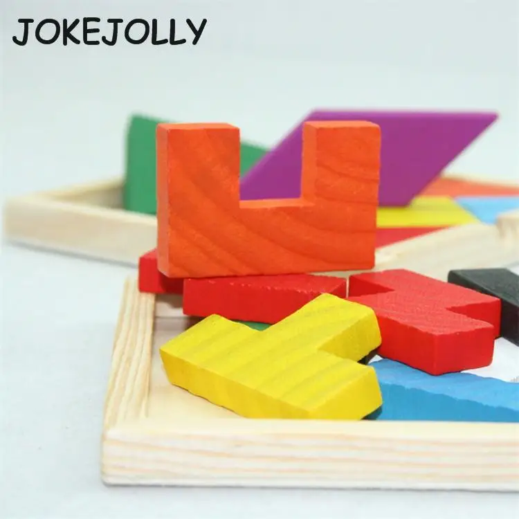 Новый деревянный пазл Tangram Brain Teaser обучающая игра для детей детские игрушки пазлы