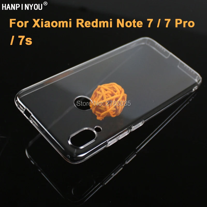 

For Xiaomi Redmi Note 7 7S Pro 6.3" Glossy Snap Phone Case Crystal Invisible Hard PC Full Cover Clear Camera Protect Back Shell
