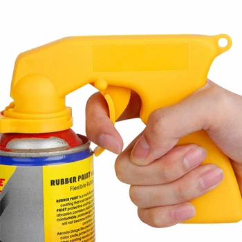 

EAFC Spray Adaptor Paint Care Aerosol Spray Gun Handle with Full Grip Trigger Locking Collar Car Maintenance