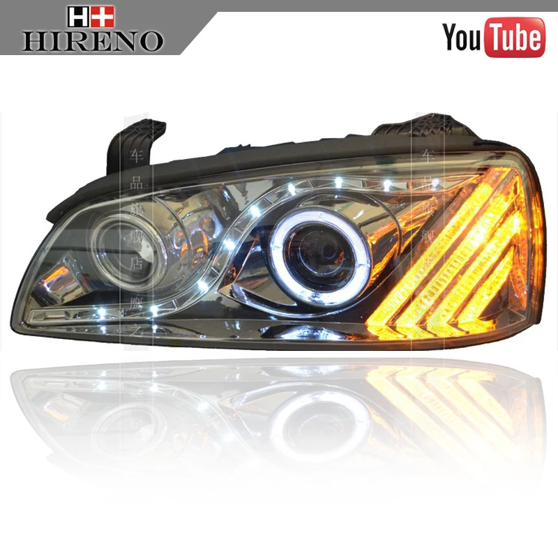 Car Styling Head Lamp for 2009 11 Hyundai Elantra Headlights LED