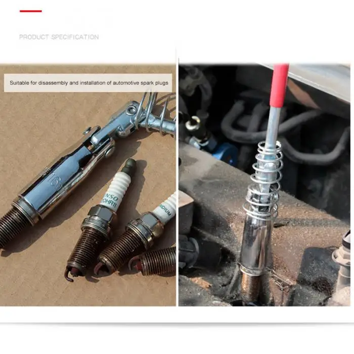 1 шт. Гибкая Spark Plug Средства удаления торцевой ключ Установка голова Т-бар-M25