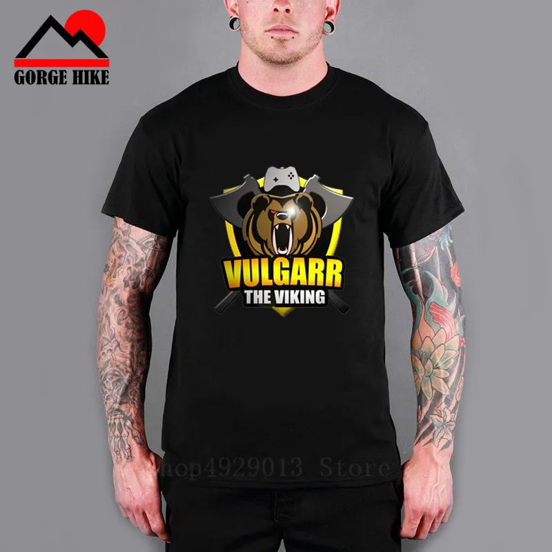 Мужская футболка с изображением российского медведя homme The Viking Vulgarr короля
