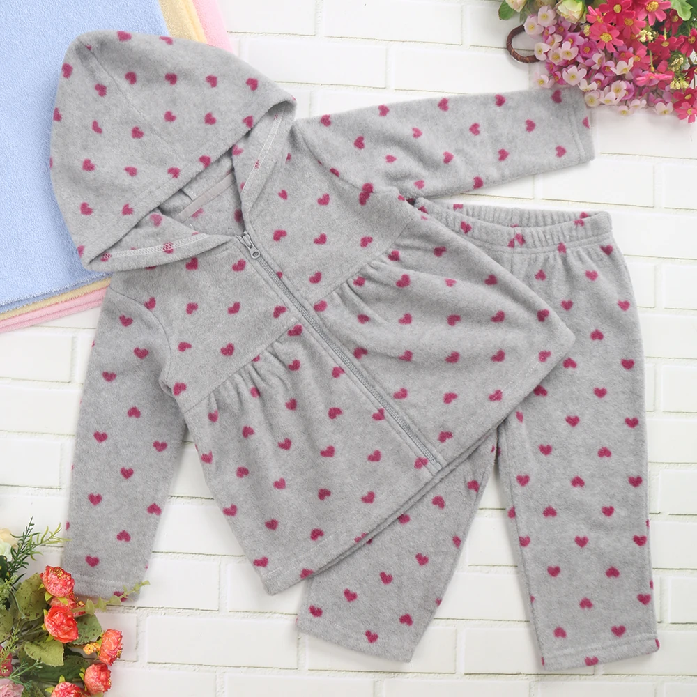 Baby Girls Clothing Set Fashion Baby Girl Hooded Outerwear Toddler
