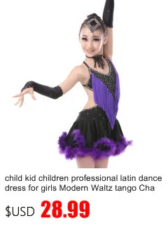 Платье для бальных танцев с бахромой; юбка для детей с бахромой; профессиональное платье для латинских танцев для девочек; сальса, ча, ча, Самба, танго