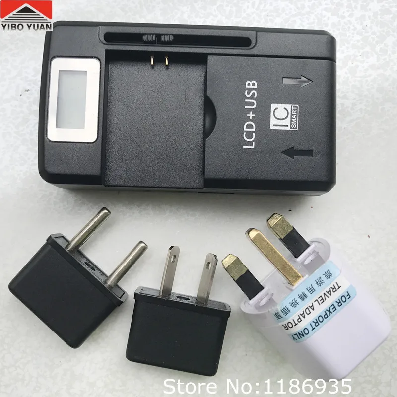 

SS-8 LCD Display Portable Universal Battery Dock Wall Charger With USB Port