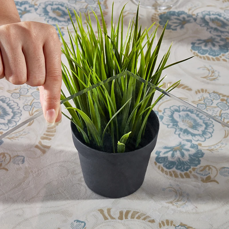 1.5mm thick transpancy table cloths waterproof PVC round tablecloth transparent oilproof table clot