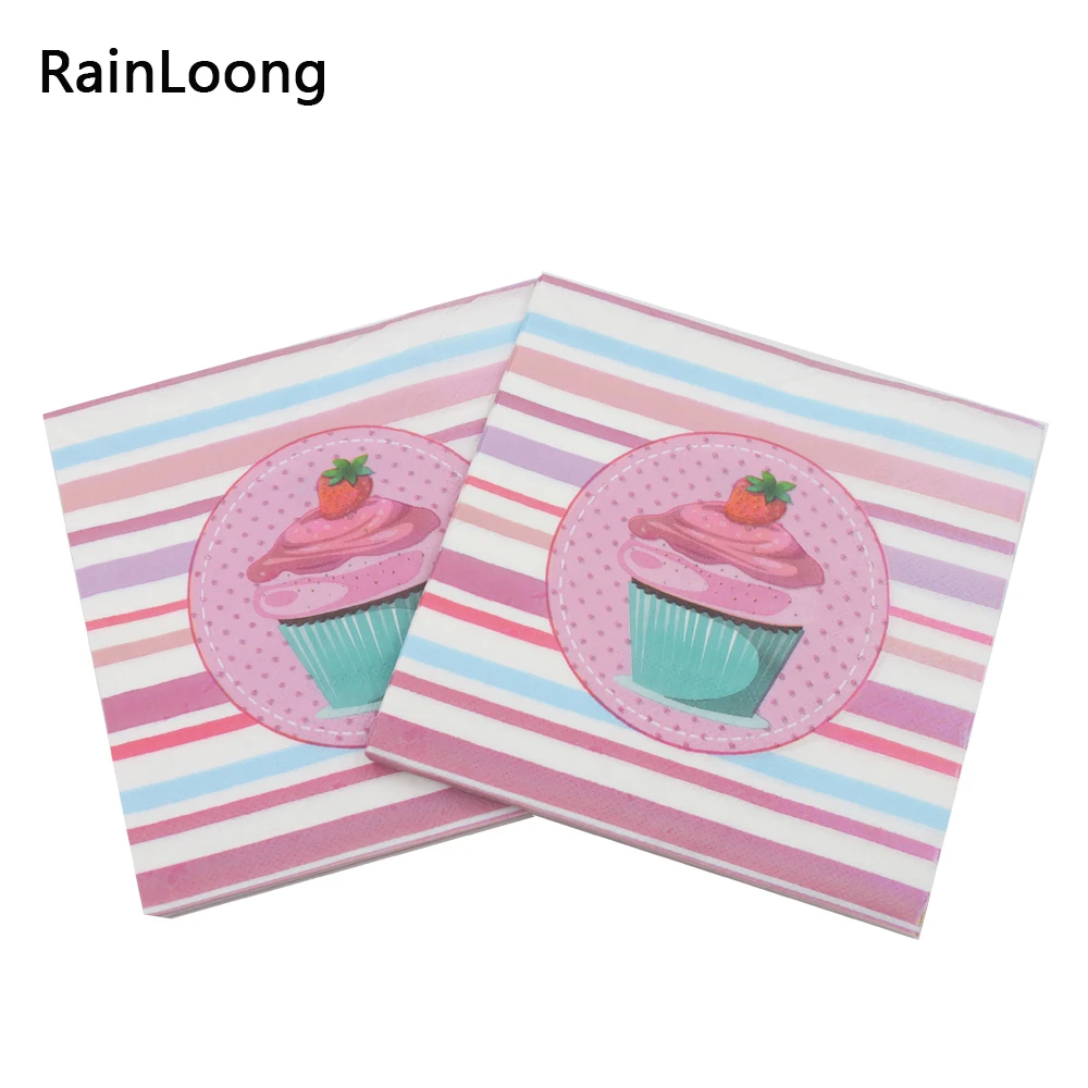 

[RainLoong] Beverage Paper Napkins Cake Event & Party Tissue Napkins Decoration Serviettes 33cm*33cm 20pcs/pack/lot