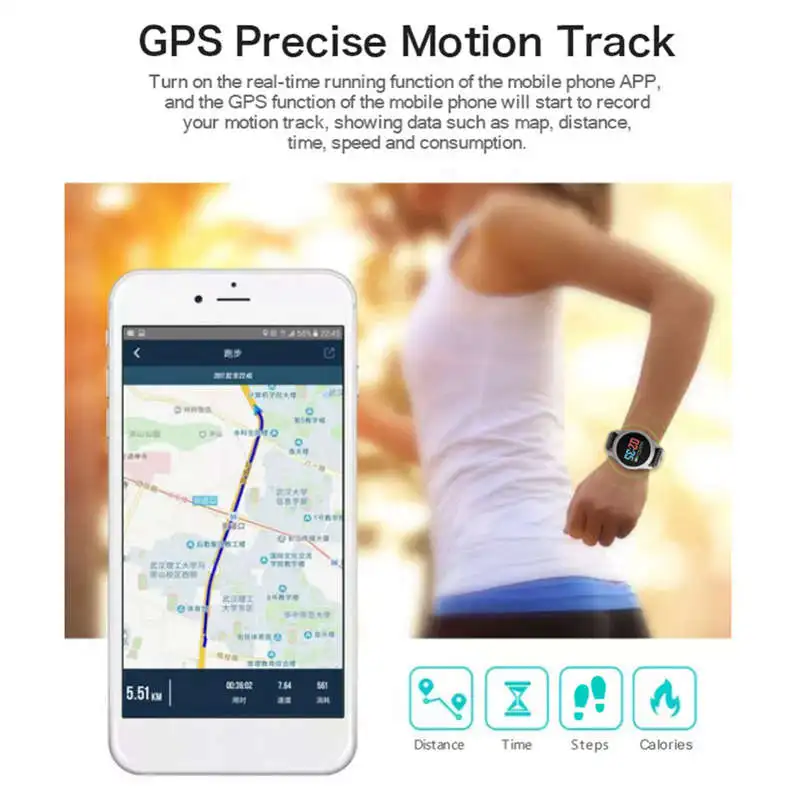 Nb-209 Bluetooth 0,95 дюймов Цвет Экран умные часы Ip65 Водонепроницаемый Heart Rate Monitor Спортивные Фитнес трекер Smartwatch