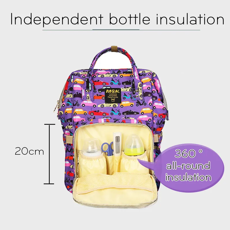 Fashion Print Mummy Maternity Diaper Bag Travel Organizer Backpack For Baby Stroller Mother Bag Nappy Changing Bags Nursing Bag (4)