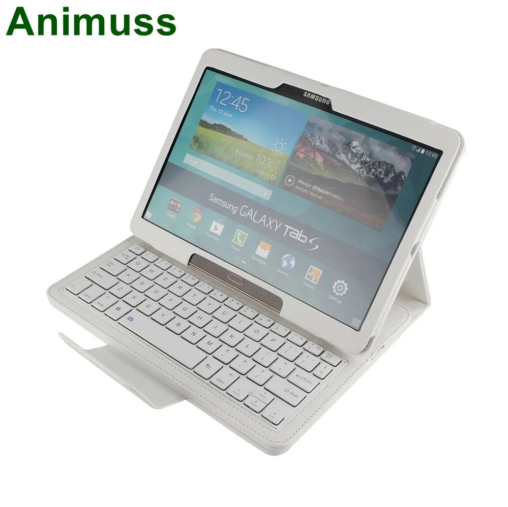

Remote shutter wireless bluetooth keyboard case for Galaxy Tab S 105 T800 805