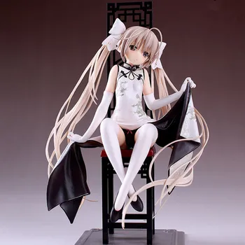 

21cm ACG Yosuga no Sora Kasugano Sora cheongsam Sitting Position PVC Action Figure Collection Model Christmas gift Toy Y114