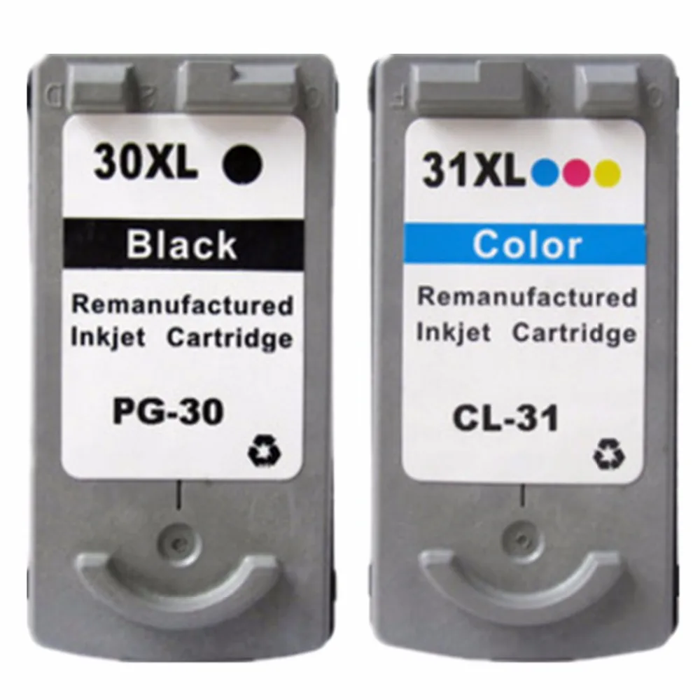 Восстановленные чернильные картриджи для Canon PG 30 CL 31 PG30 CL31 PIXMA iP 1800 2600 Мп 140 210 470 MX 300