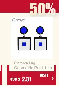 Стразы Comiya, геометрические, в стиле стимпанк, хип-хоп, для женщин, большие серьги-капли, Brincos De Ouro Bijoux Femme, серьги, модные, в стиле панк