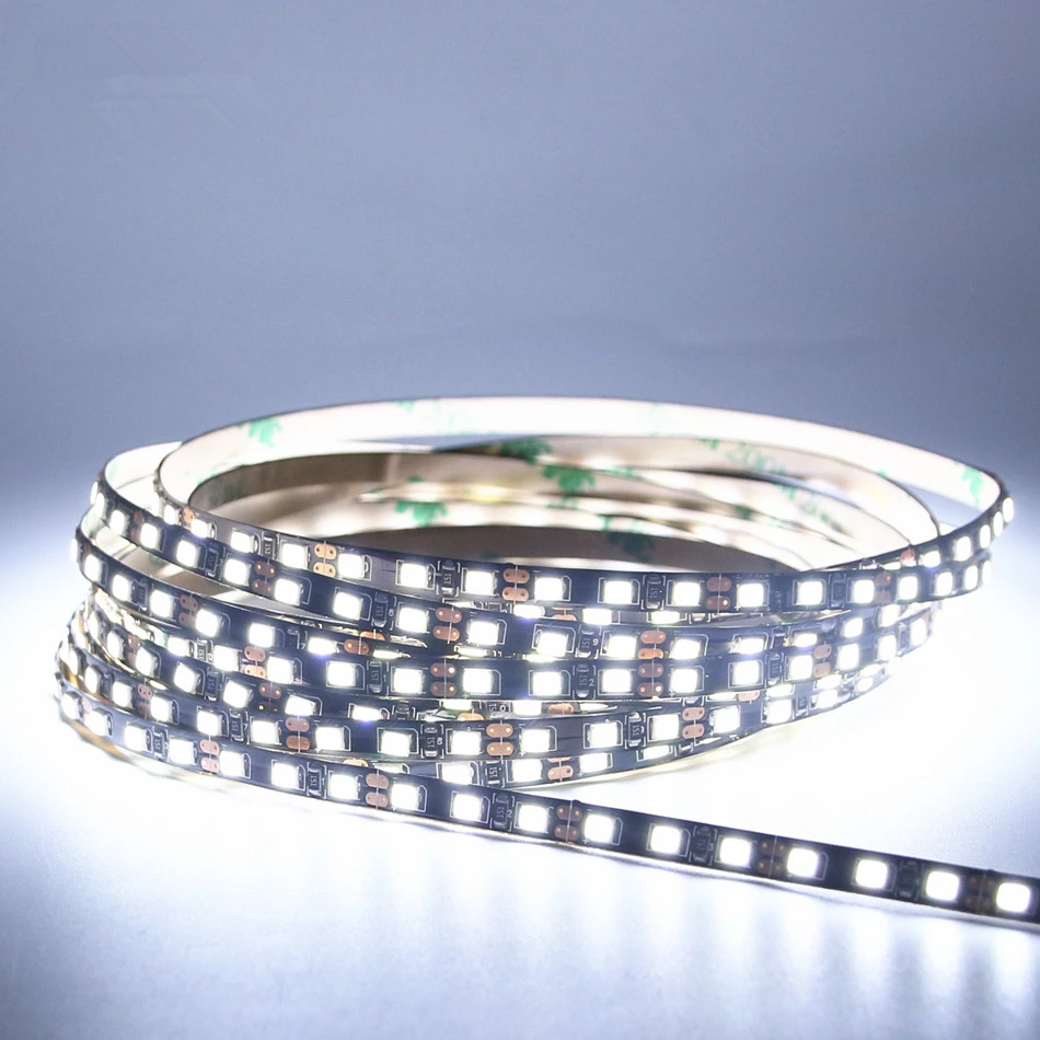 DC 12 V 2835 SMD Светодиодная лента 5 M 600 светодиодный не водонепроницаемый гибкий Tira
