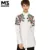 Mooishe Spring Women White Floral Embroidered Shirts Polo Neck Long Sleeve BF Women Basic Long Shirts Tops