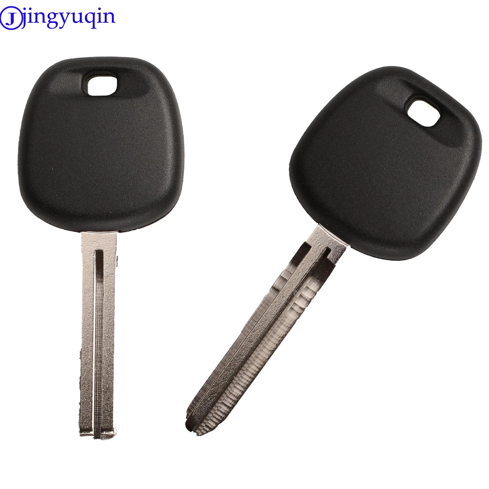 

jingyuqin Transponder key for Toyota Replacement Remote Control Car Key Shell Case Fob With 4D67 Chip Uncut TOY43 Blade