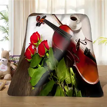 

Custom Rose Piano (1) Blanket Soft Fleece DIY Your Picture Decoration Bedroom Sofa Multi Size#929-02-003-80