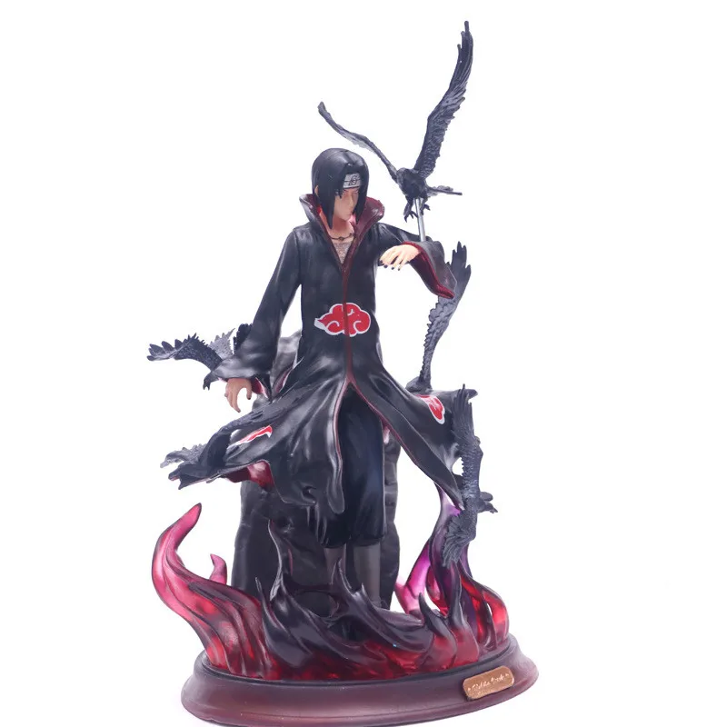 

1/6 Newest GK Bust Naruto Akatsuki Uchiha Itachi With Crow Statue Art Craft PVC 26cm Action Figure Collectible Model Toy BOX 363