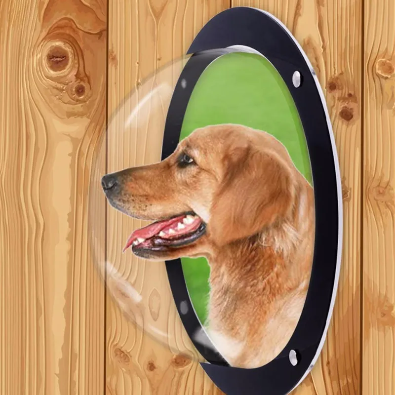 

Dog Fence Window Clear View Dome Pet Peek Window XL Size for Dog/Cat/Horse